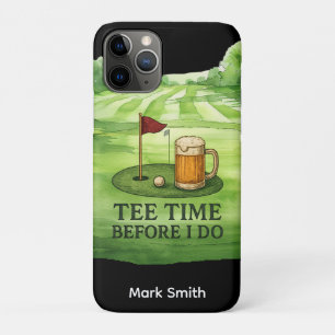 Golf Tee Time Before I Do Golf Bachelor Party iPhone 11 Pro Case