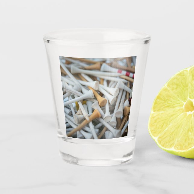 Golf Tees Shot Glass (Front)