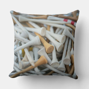 Golf Tees Throw Pillow