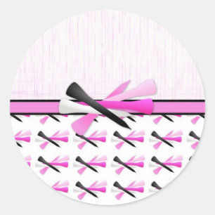 Golf Tees - Women.jpg Classic Round Sticker