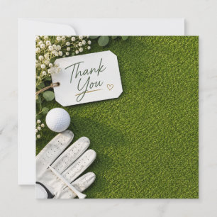 Golf  thank you card