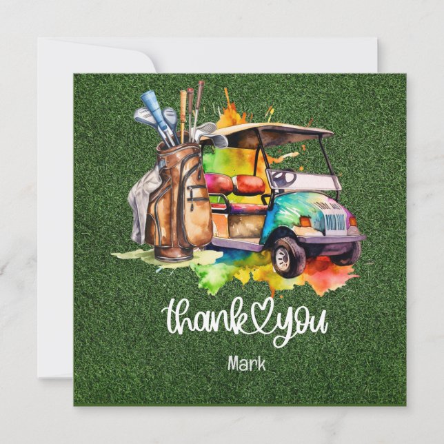 Golf thank you card  (Front)