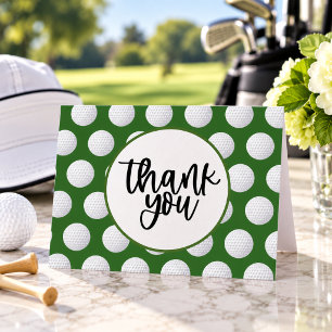 Golf  thank you card