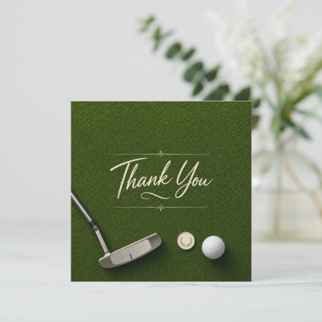 Golf  thank you card (Standing Front)