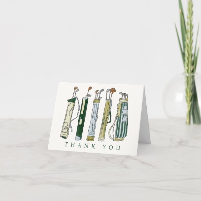 golf thank you card  (Front)