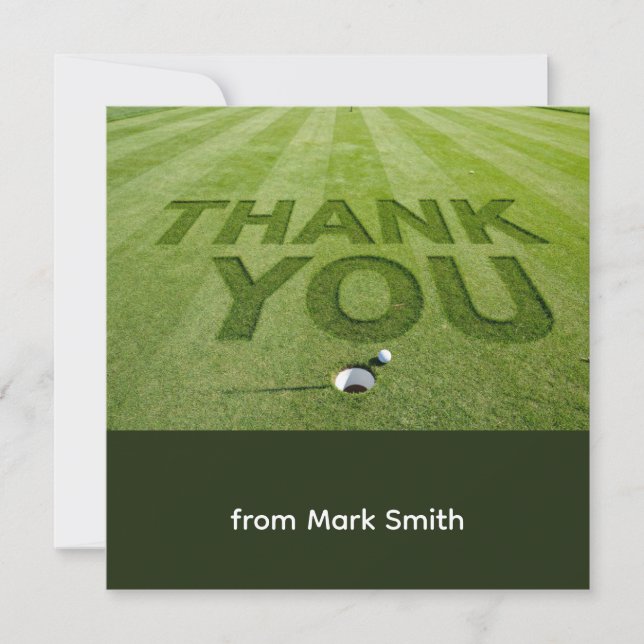 Golf thank you card  (Front)