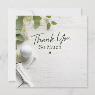 Golf  thank you card