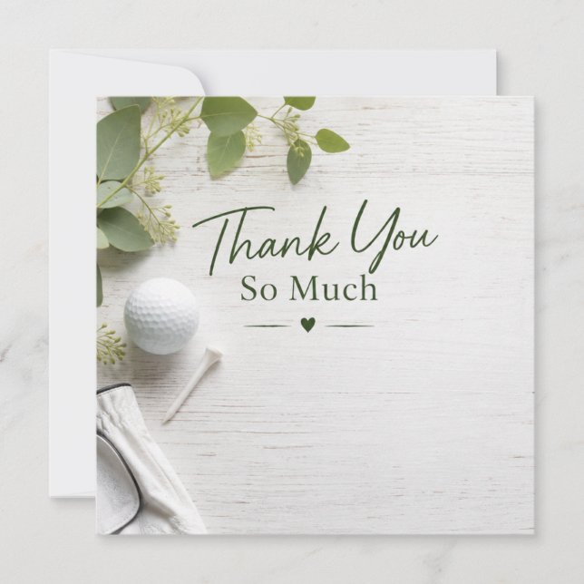 Golf  thank you card (Front)
