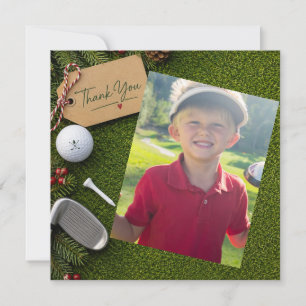 Golf Thank you Create your own photo golfer  Card