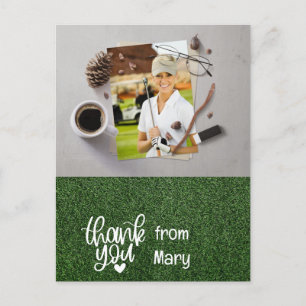 Golf Thank you Create your own photo golfer  Postcard