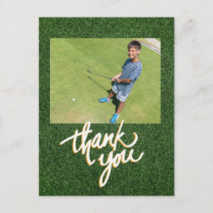 Golf Thank you Create your own photo golfer  Postcard