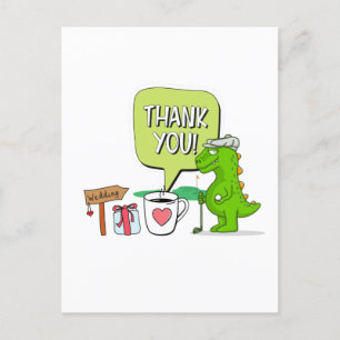 Golf Thank you for Golfer Wedding  Postcard