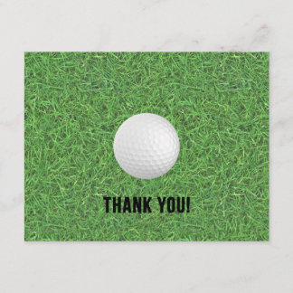 Golf Thank You Postcard