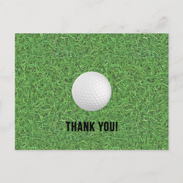 Golf Thank You Postcard (Front)