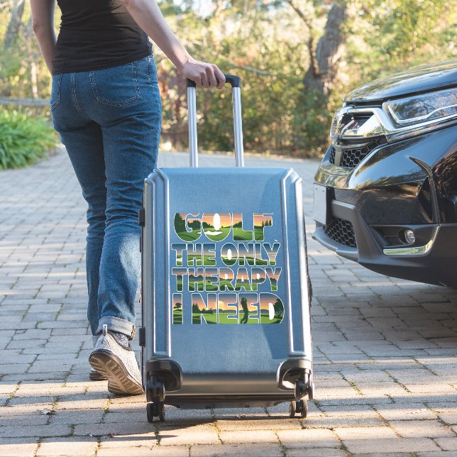 Golf the Only Therapy, Trendy (Suitcase Insitu)