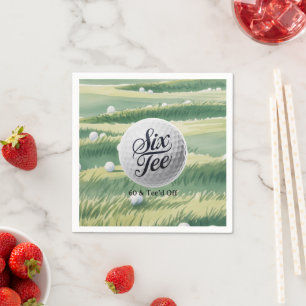 Golf Theme 60 & Tee’d Off Birthday Party Napkin