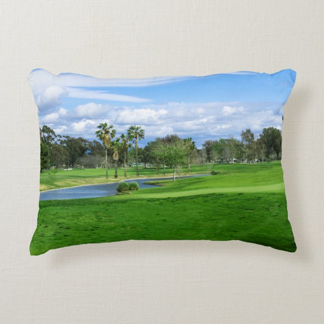 Golf Theme Accent Pillow (Front)