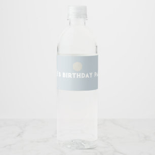 Golf theme birthday party water bottle labels