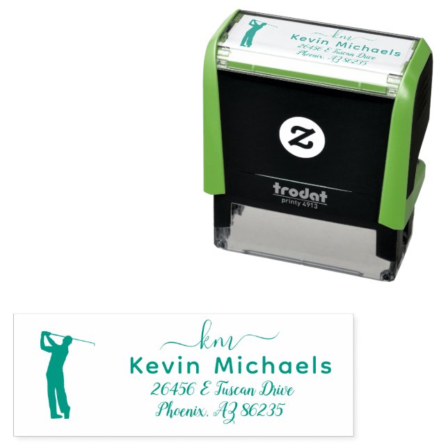 GOLF Theme Custom Personalized Self-inking Stamp (In Situ)