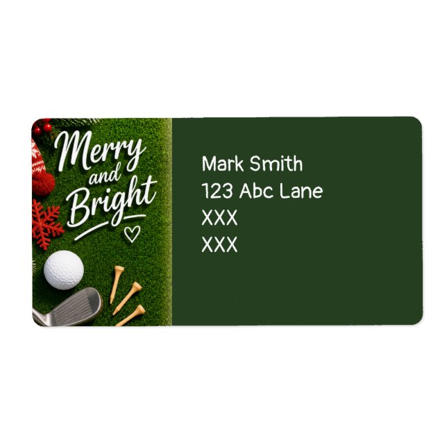 Golf thème de Noël (Devant)