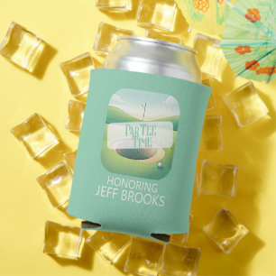 Golf Theme Green Party Can Cooler