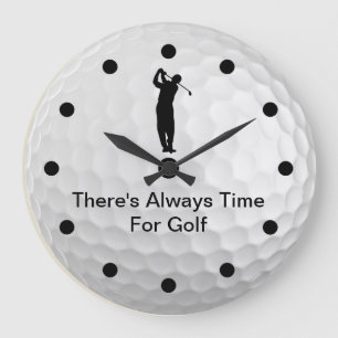 Golf Theme Mans Cave Wall Clocks
