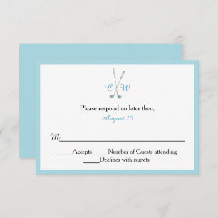 Golf Thème Monogramme Mariage RSVP