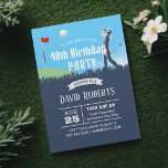 Golf Theme Outdoor 40th Birthday Party Invitation<br><div class="desc">Let's Play Golf Outdoor 40th Birthday Party Invitations.</div>