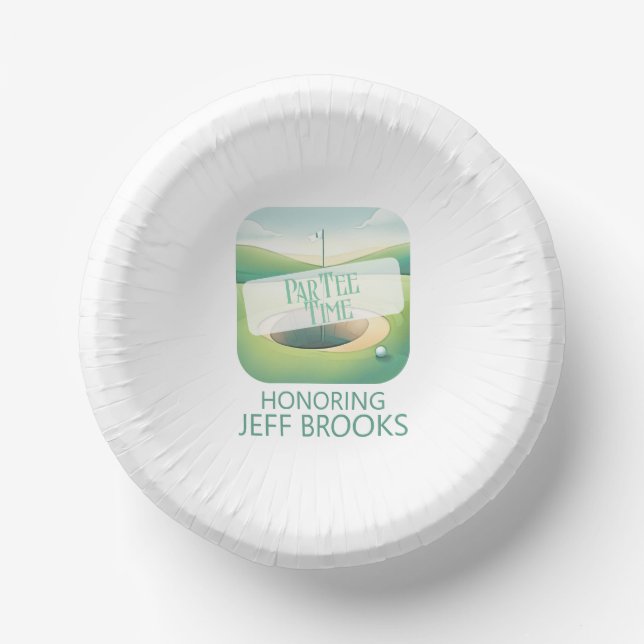 Golf Theme Party Paper Plate (Front)