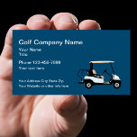 Golf Theme Simple Business Card<br><div class="desc">Simple business card for a golf industry business designed with graphic image of a golf cart you can use on our cards or replace with your own company logo or image. Can be used for a golf course, golf lessons, golf cart sales, service, and repairs.</div>