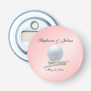 Golf Theme Wedding Pink Matchboxes Bottle Opener