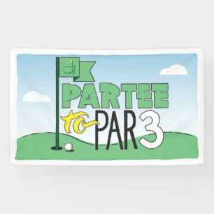 Golf Themed Birthday Party, 3rd Birthday Banner