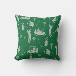 Golf themed Fairway Serenity: Golf Club and Ball  Throw Pillow