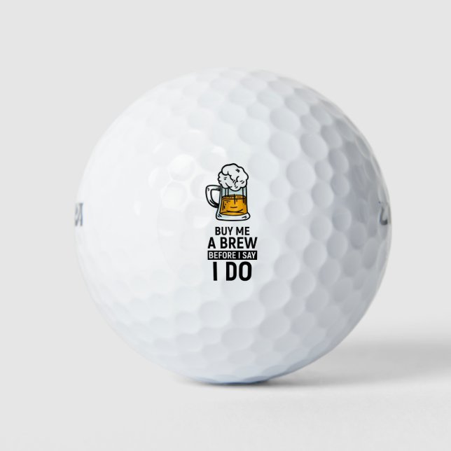Golf themed for Bachelor Party  Golf Balls (Front)