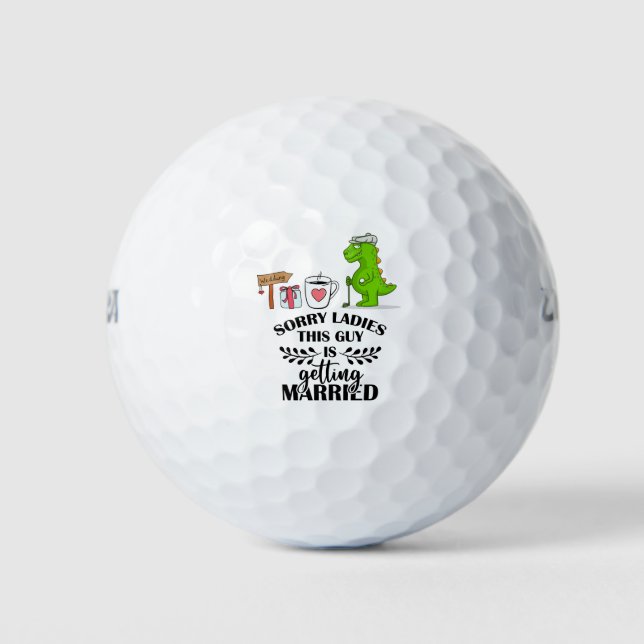 Golf themed for Bachelor Party  Golf Balls (Front)