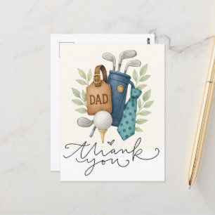 Golf themed for Dad  Postcard