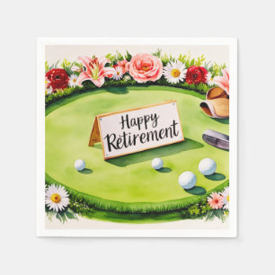 Golf themed for Golfer's Retirement  Napkin