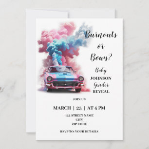 Golf themed gender reveal invitation