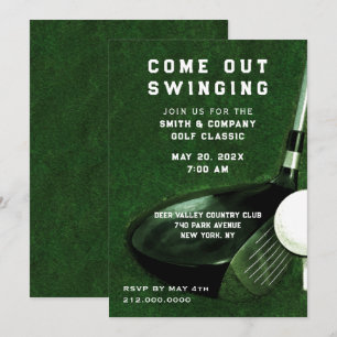Golf Themed Invitation