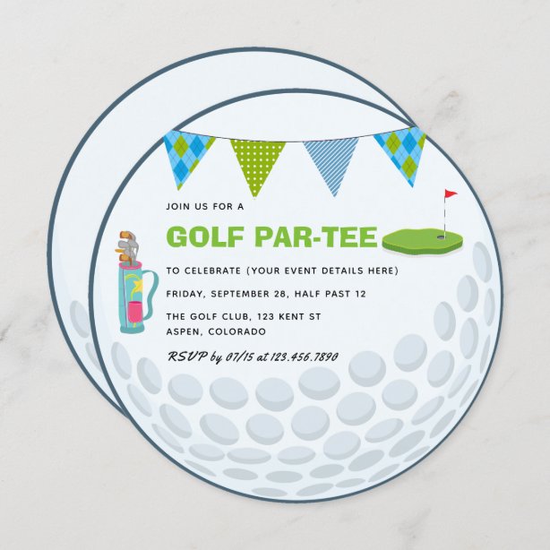 Golf Birthday Invitations | Zazzle CA