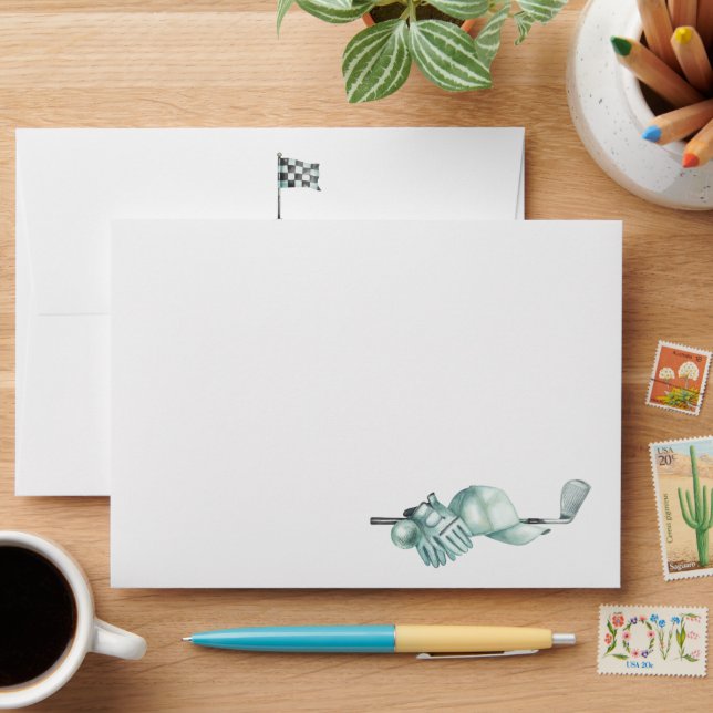 Golf Themed | Personalized Envelope (Desk)