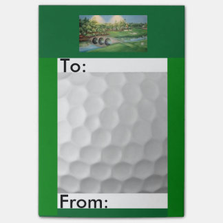 Golf themed post it notes/4x6 post-it notes