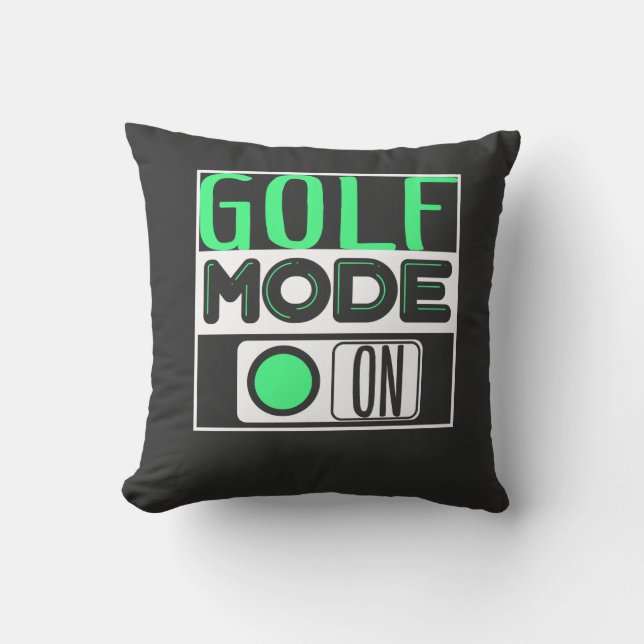 Golf Throw Pillow (Front)