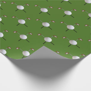 Golf Tiled Sticks & Ball Wrapping Paper