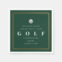 Golf Tournament 19th Hole Cocktail Napkin