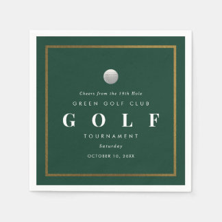 Golf Tournament 19th Hole Cocktail Napkin