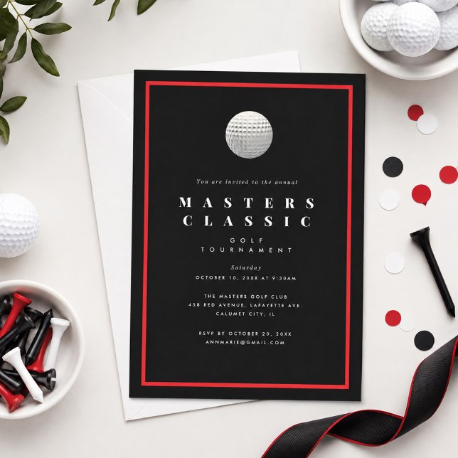 Golf Tournament Birthday Party Invitation (Creator Uploaded)