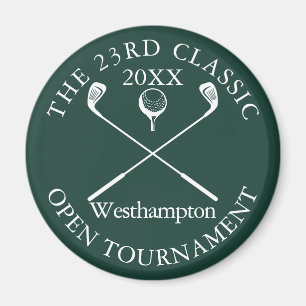 Golf Tournament Classic Event Emerald Green Magnet