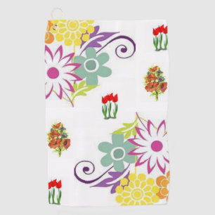 Golf Towel Floral