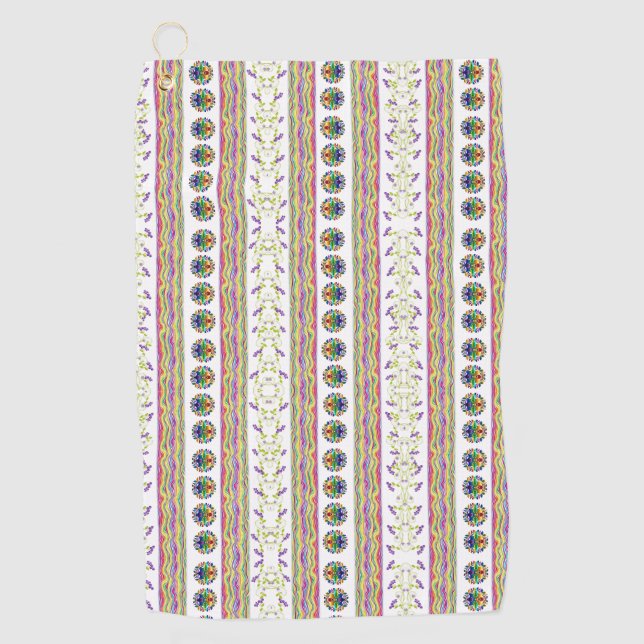 Golf Towel Floral (Front)